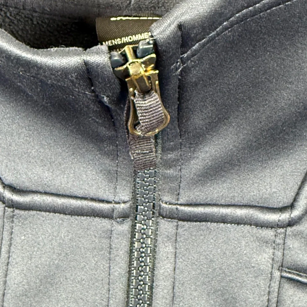 The North Face Jacket Large Navy Blue Windwall Full Zip Fleece Lined Outdoor Men